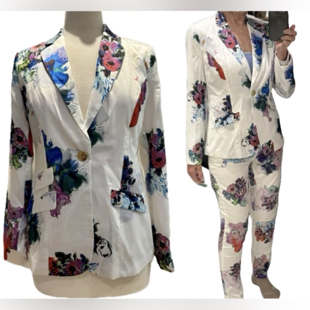Cynthia Rowley Floral Blazer Sz4 NWT